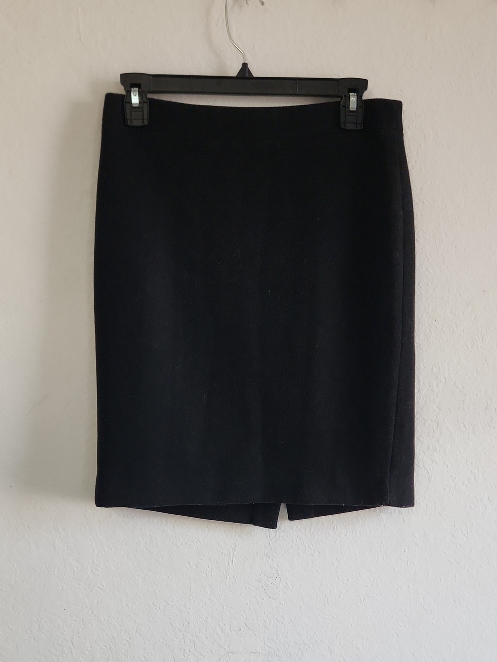 J.Crew Mercantile Black Wool-Blend Pencil Skirt Size 2 Business Casual Academia